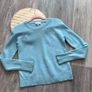 White + warren essentials‎ 100% cashmere sweater light blue